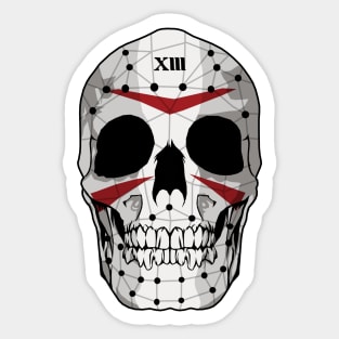 Skull Number XIII Sticker